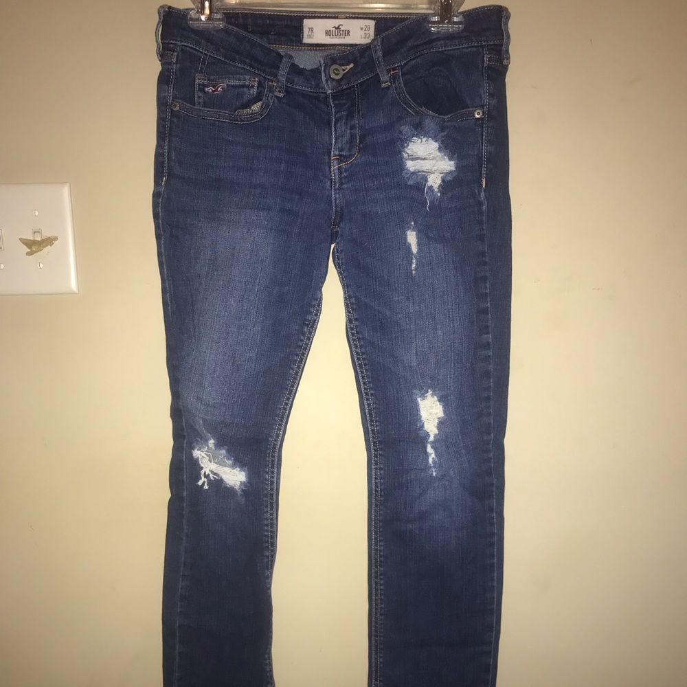Hollister Co. Skinny Jeans sz 7R Distressed